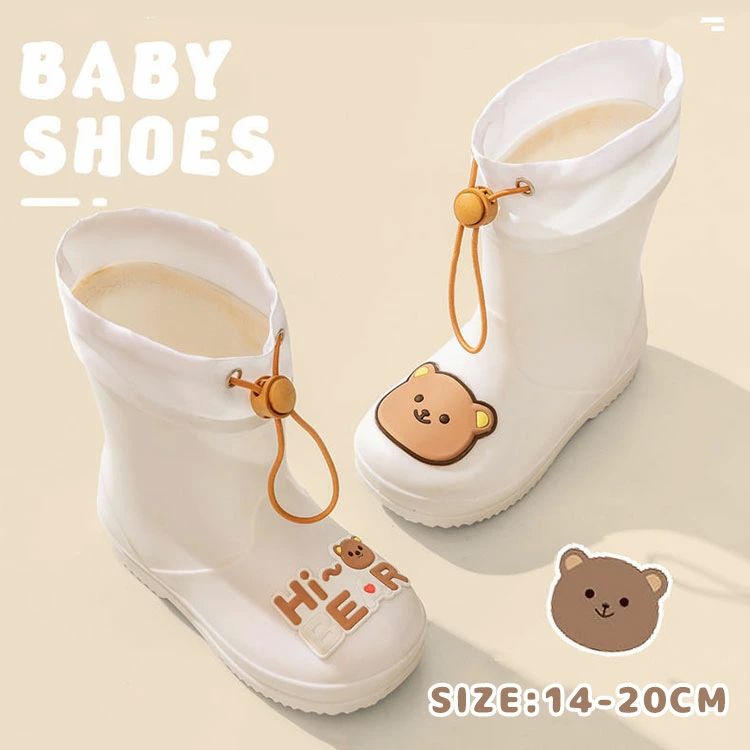 乐天商城 - 子 キッズ 雨靴 フード付き ブーツ シューズ レイン 長靴 レインブーツ 子供用 レインシューズ 子供 女の子男の子 レインブーツ