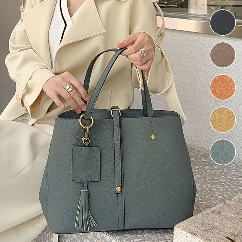 本革 肩掛け 通勤バッグ フォーマルバッグ お仕事バッグ 通勤 ショルダー付き 2way 大容量 大きめ プ ..