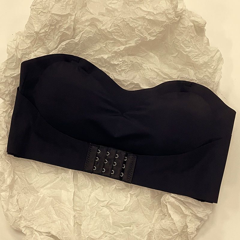 ブラジャー レディース 滑り止め ストラップレスブラ 肩紐な チューブトップ カップ付き フロントホック