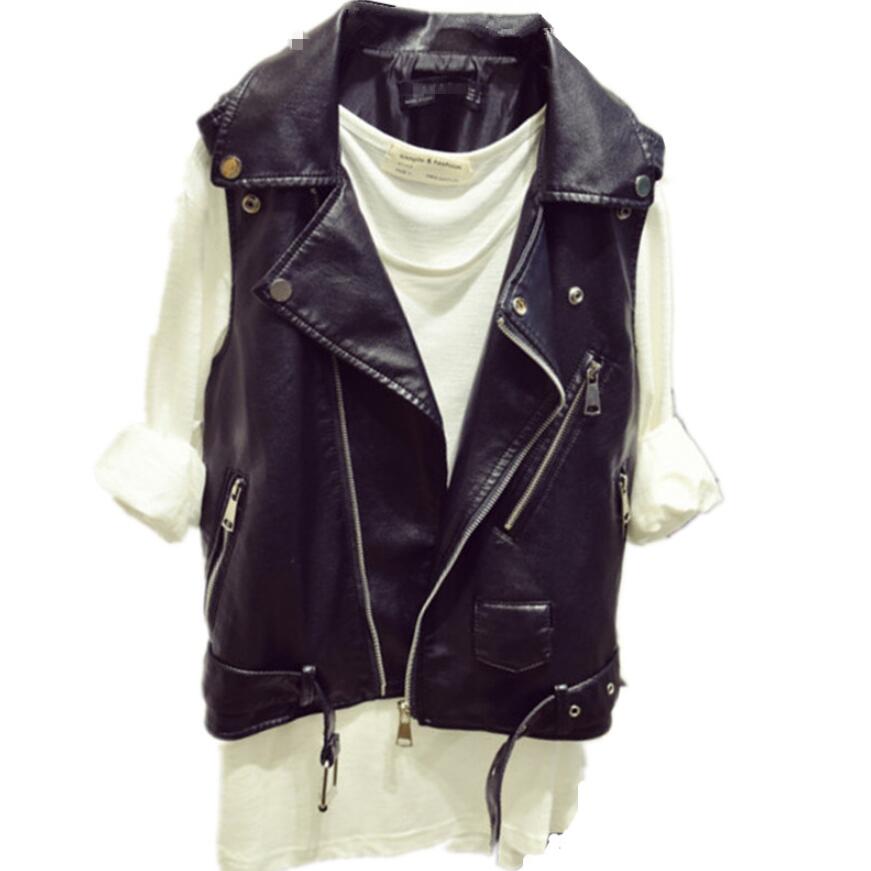 アウ オシャレ シンプル バイクジャンパー フェイクレザー 革ジャン チョッキ レディース ライダースベ..