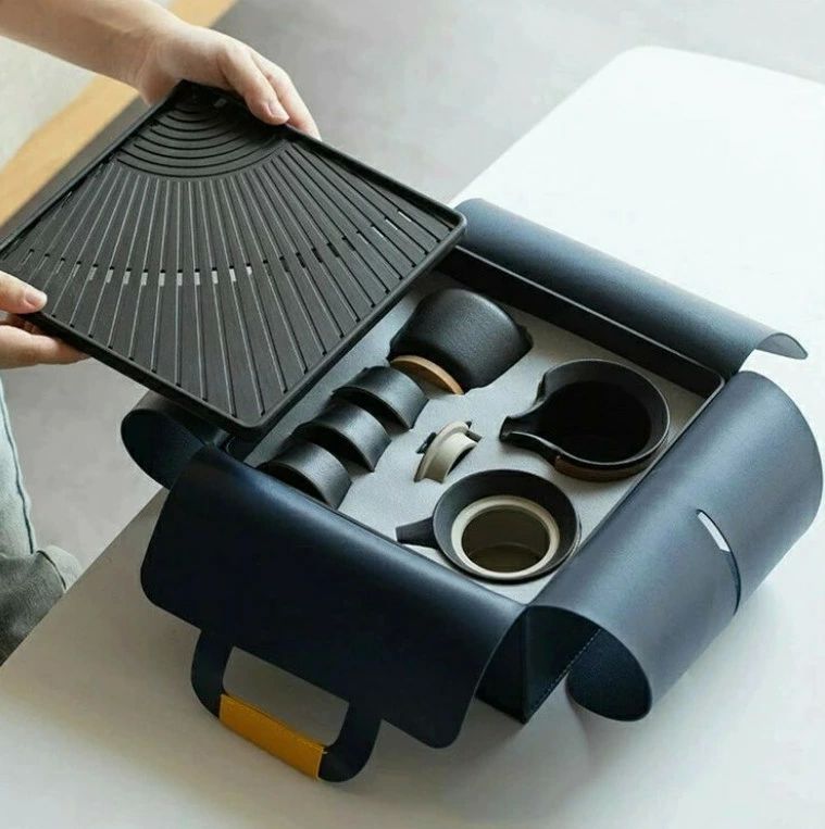 湯呑み セット ティーポット 番茶器セット 茶器揃 陶磁茶具セット 茶器 茶皿 旅行ティーセットー カッ..