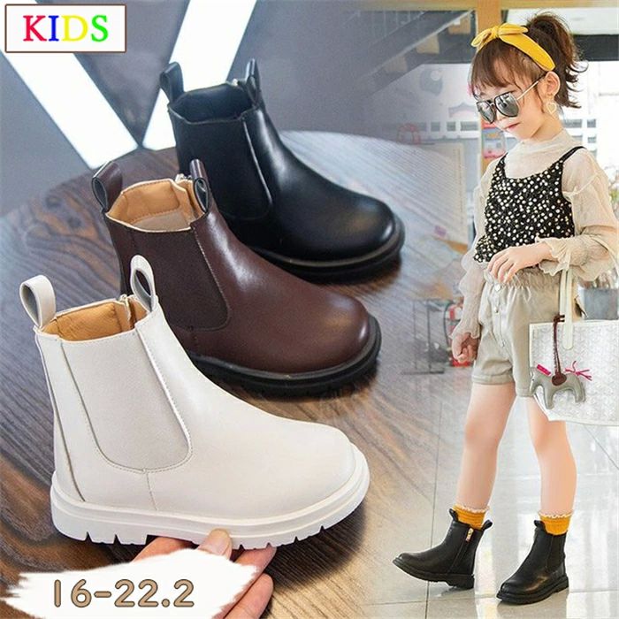 マーチンブーツ 男の子 キッズ ブーツ サイドゴア ショートブーツ キッズ靴 ジュニア ブーツ 子供靴 キ..