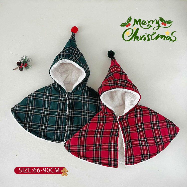 女の子 秋冬 コスプレ ポンチョ 子供 厚手 サンタ服 コート 子供 コスプレ クリスマス ポンチョ サンタ マント キッズ サンタ服
