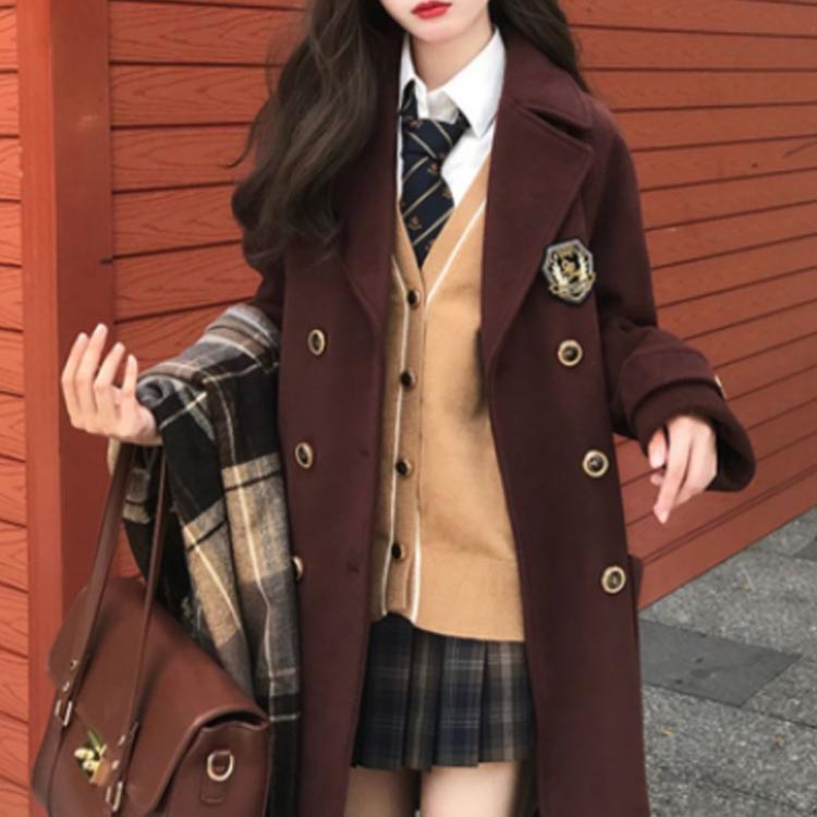 厚 ジャケット オフィス 通学 通勤 秋冬 トレンチコート ロングコート 制服 学生 男子 スクールコート Pコート 女子 レディース