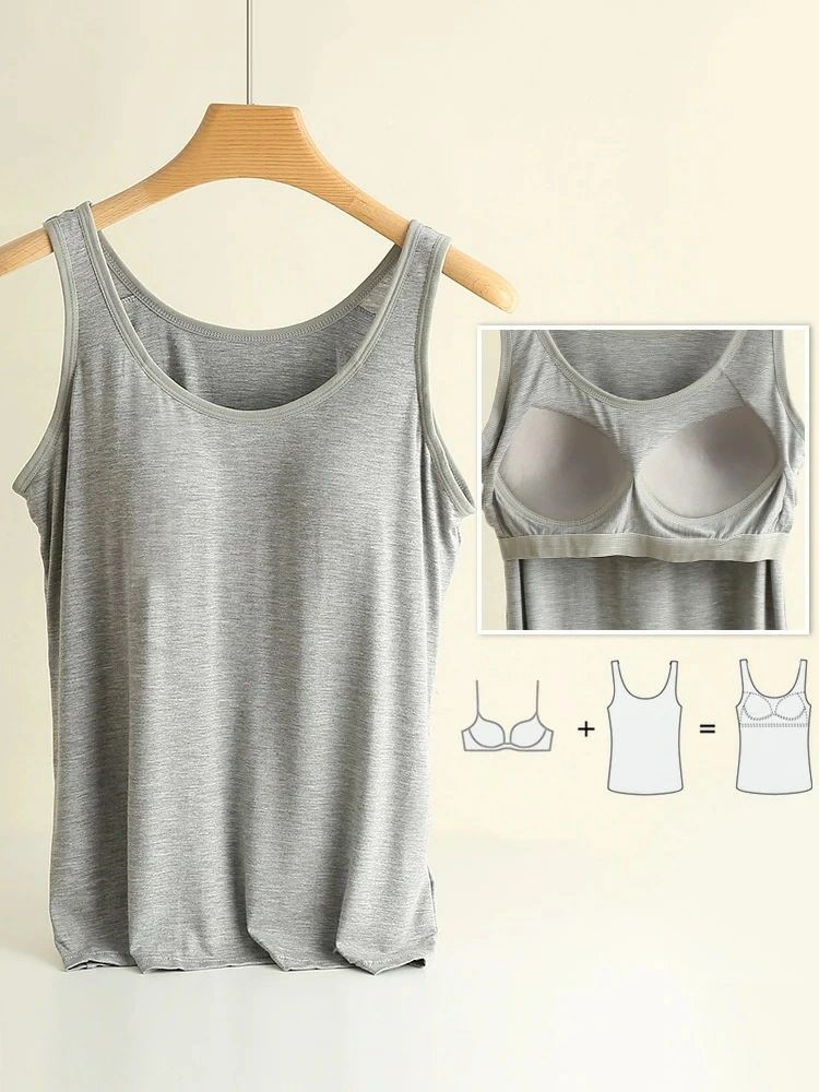 カップ付きキャミソールノンワイヤー キャミソール インナー スウェット キャミソール ブラジャー タンクトップ