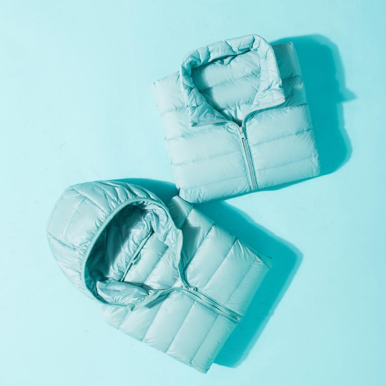 フード付き レディース スタンドネック トップス ジャケット アウター 長袖 ダウン コート アウトドア ダウンコート インナーダ