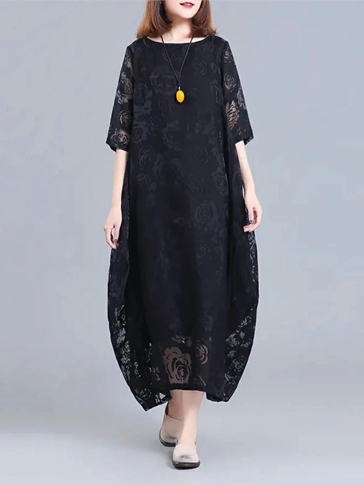 卒業式 二次会 ワンピース 結婚式 パーティードレス ワンピース ボートネック マキシ丈 半袖 かわいい ファッション レディース