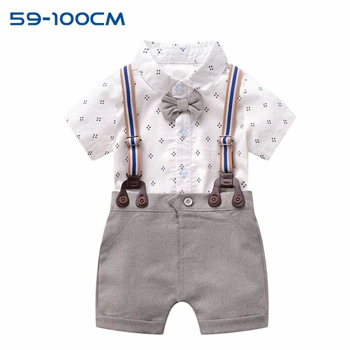 上下セット セットアップ 男の子 サロペット フォーマルスーツ ベビー スーツ キッズ 男の子 ロンパーススーツセット 子供スーツ