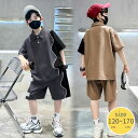 セットアップ キッズ 子供服 ジャージ 上下セット ジュニア 男の子 ポロシャツ 半袖 ショートパンツ おしゃれ 可愛い スポーツ トップス ボトムス 半ズボン...