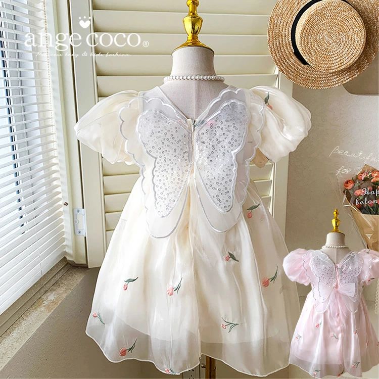 ワンピース 子供 子ども服 子供服 冬 服服 コットン 子供ドレス 子ども お出かけ ベビー ドレス ベビー服 チュールスカート キッ