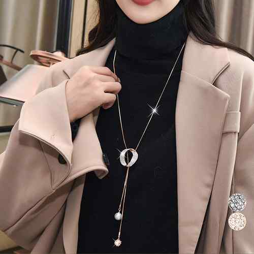 ホワイト プレゼント 大人上品 結婚式アクセサリー キラキラ おしゃれ ラリエットネックレス 人気 流行 トレンド Y字ネックレス