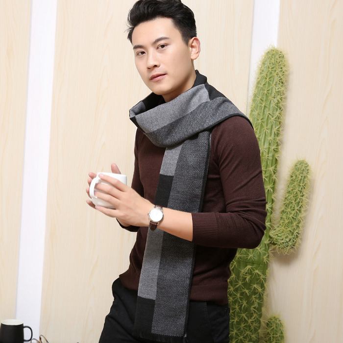 ストラ シンプル 冬服 メンズマフラー ギフト 暖かい オシャレ ファッション 通学 高校生 ビジネス 通..