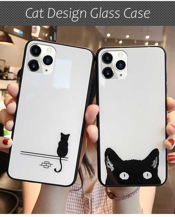 【フィルムセット】 iPhone14 ケース 猫 iPhone13 mini iPhone12 pro max 12 Mini ガラス iPhone se se3 se2 ハード iphoneケース スマホケース 韓国 iPhone13pro iphone14pro 14plus iPhone11 iphoneXs iphoneX iphoneXR 強化ガラス おしゃれ 黒猫 8