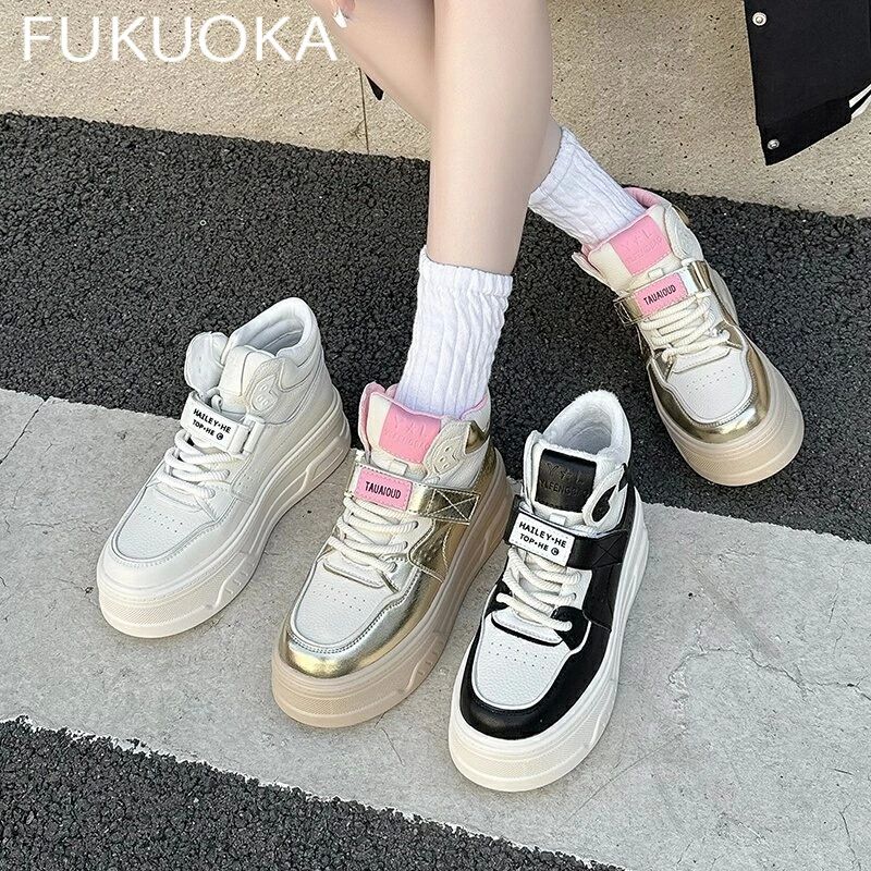 秋冬 レディース 厚底スニーカー 2025秋冬新作｜厚底×インヒール×裏起毛！美脚見えハイカットスニーカー｜小柄女子におすすめ