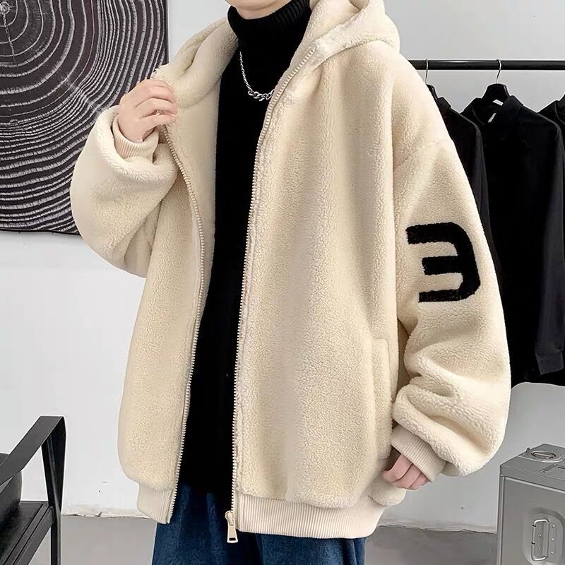 Rakuten - 冬服 パーカー 厚手 防寒 もこもこ アウター ボアコート ジャケット ジャンパー フリースジャケット ボアブルゾン メンズ
