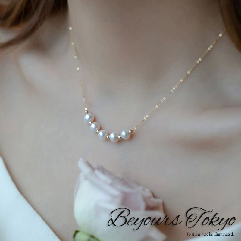 Rakuten - パーティ アクセサリー フォーマル 結婚式 入学式 エレガント 上品 パールネックレス 18金 シンプル レディース K18 ネックレス