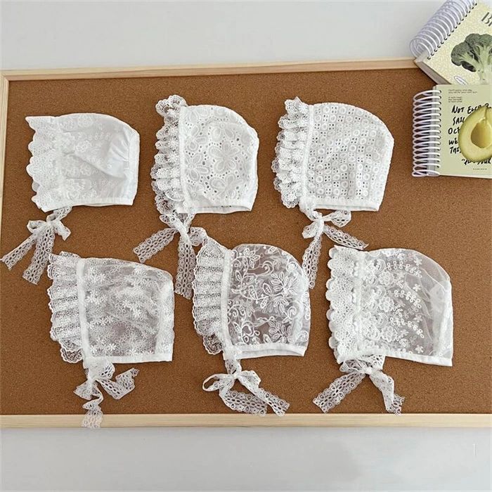 外出 屋外 幼児 通気性 薄手 男の子 女の子 帽子 子供 ボンネット セレモニー 新生児 キャップ 帽子 ベビー ボンネット レース