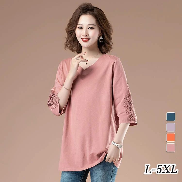 二次会 着やせ レディース tシャツ 大人 七分 女子会 可愛い おしゃれ 5代 シャツブラウス 6代 フォー..