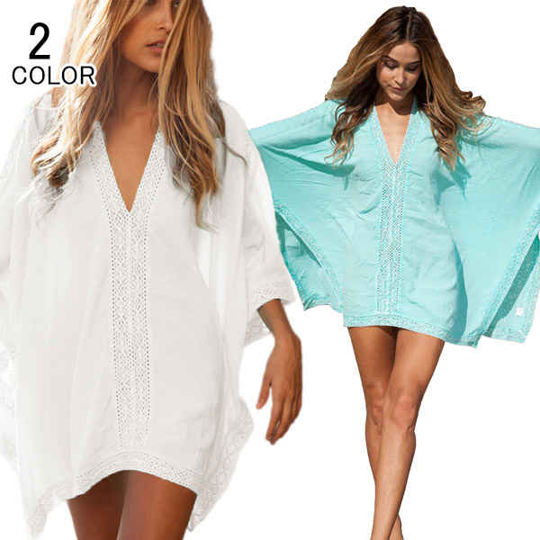 夏 大人可愛い 体型カバー 大きいサイズ 女性用 ビーチシャツ レディース 水着 ビキニ ビーチガウン ビーチウェア カーディガン