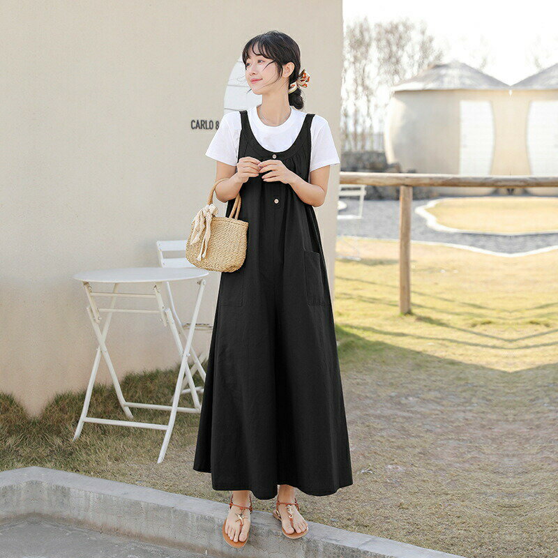 体型 大きい ゆったり ボトムス 夏 リネン調 綿麻 スカンツ ワイドパンツ オールインワン ガウチョ オーバーオール レディース