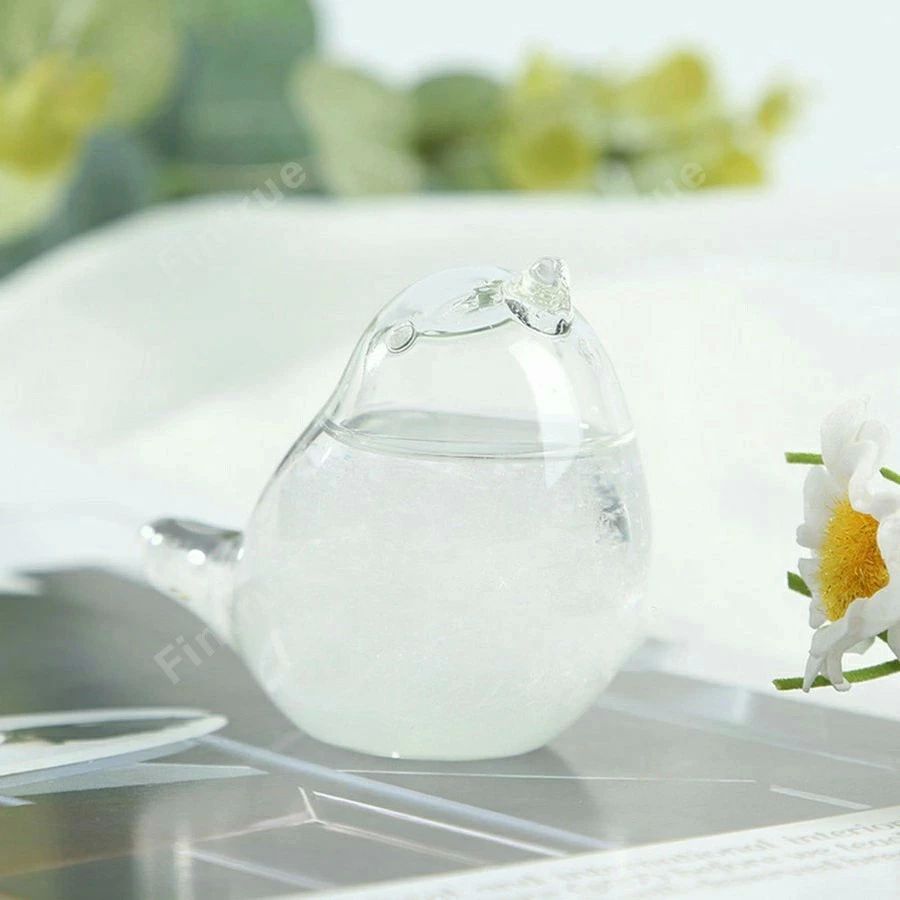 5倍UP !】ストームグラス 鳥 天気予報ボトル ストーム瓶 気象予報 結晶観察器 インテリア 雑貨 置物 オブジェ 飾り ガラス天気予