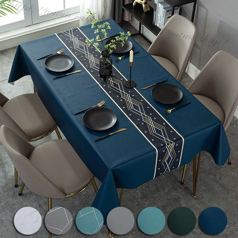 デスクマ 無地 高級感 クロス テーブル 滑り止め 耐熱性 防油 防水 大きめ カバー デスク 机 10色 9サイズ pu製 テーブルマット