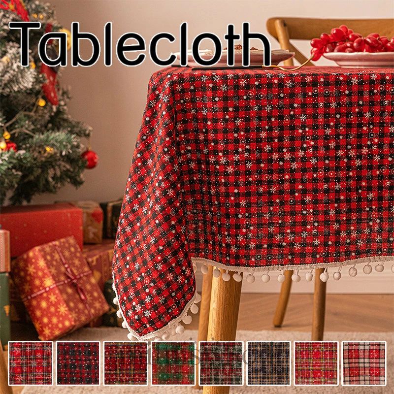パー デスクマット 部屋飾り 雰囲気 汚れ防止 新年 お正月 食卓カバー 柔らかい テーブルカバー 正方形 長方形 北欧 クリスマス
