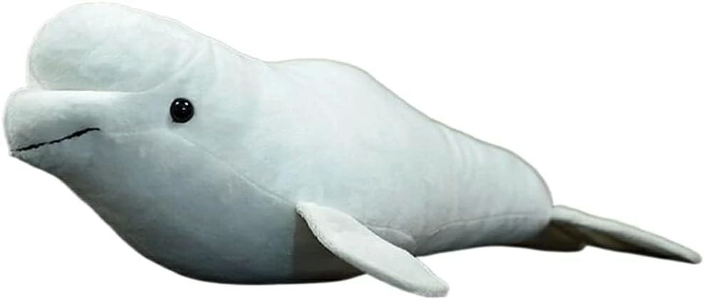 ホワイ ベッドサイド 縫い包み 寝かしつけ 萌え もちもち 添い寝 リアル 肌触り良い 抱き枕 白海豚 動物 シロイルカ ぬいぐるみ