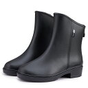 【期間限定最大15%OFF】レインブーツ レディース 防水 長靴 レディース 雨靴 レインシューズ おしゃれ ミドル丈 レイン ブーツ 黒 疲れない 歩きやすい...