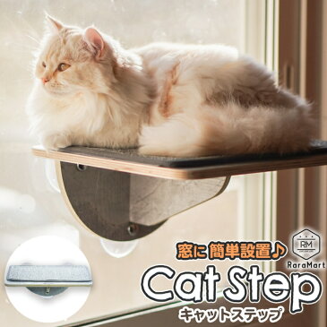 猫 吸盤 キャットステップ 強力吸盤 耐荷重 15kg 猫ベッド 窓 壁 取り付けタイプ 本体サイズ 39x29cm スケルトンハンモックシリーズ /吸盤キャットステップ