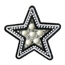 【6/10限定 確率1/2で最大300%P還元:要エントリー】【楽天ランキング受賞】 ワッペン 刺繍 ストーン ワッペン クリスタル 縦6.5cm×横7.2cm...