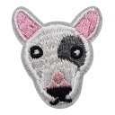 【6/5限定 確率1/2で最大300%P還元:要エントリー】ワッペン 動物 刺繍 アイロン接着 縦3.2cm×横2.9cm 犬 ドッグ dog アイロンワッペン...
