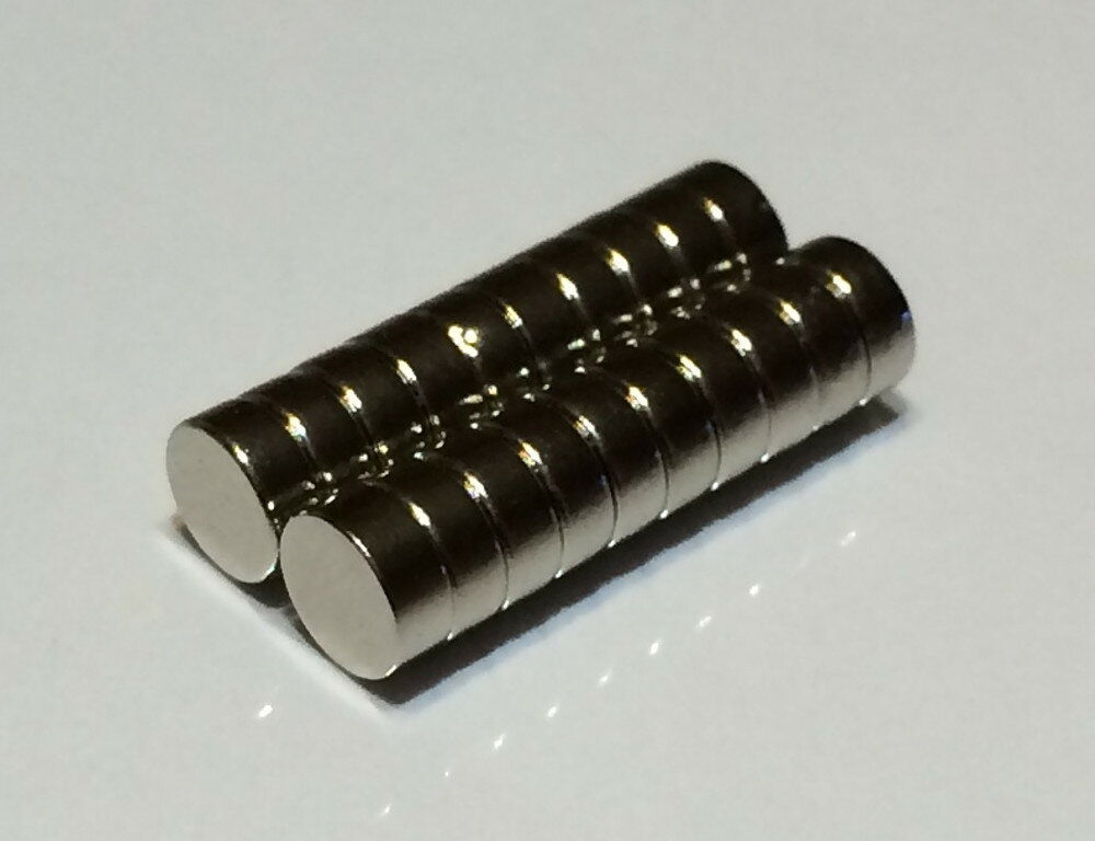 ボタニカル ミディアムベール ネオジム磁石6.4mm×6.4mm×9.5mm(N35) ９０個