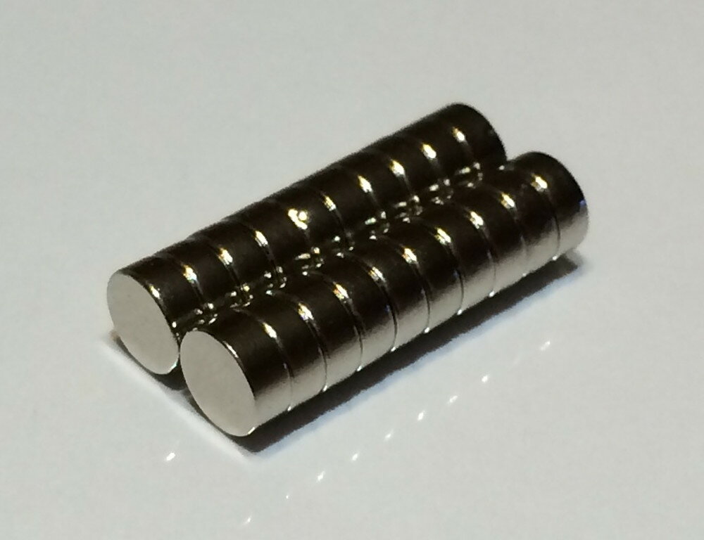 ネオジム磁石φ4mm×4mm(N35) 20個セットネオジウム 超強力 マグネット 強力磁石 永久磁石 いろいろ使えますリール改造・燃費アップ・フィギア・プラモ...