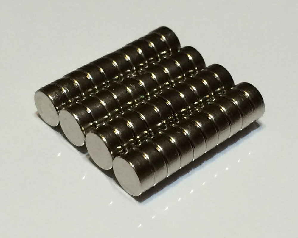 ネオジム磁石φ8mm×6.3mm(N35) 40個セッ