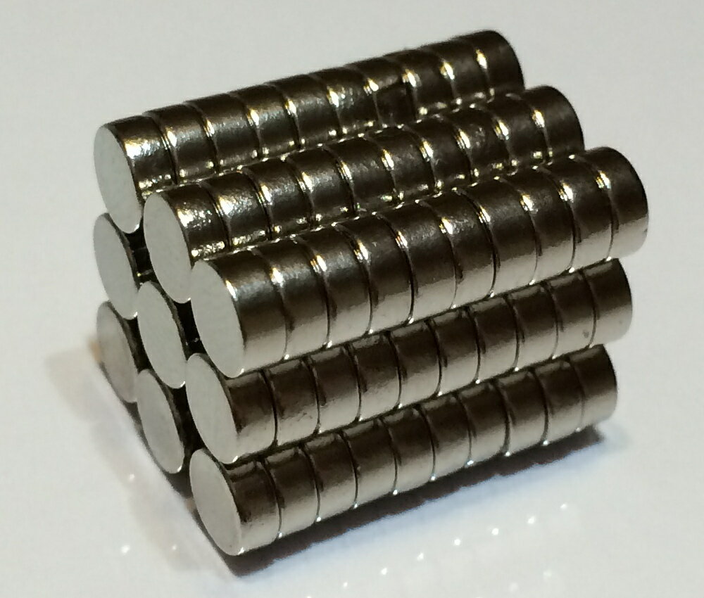 ネオジム磁石φ15mm×3mm(N35) 90個セッ