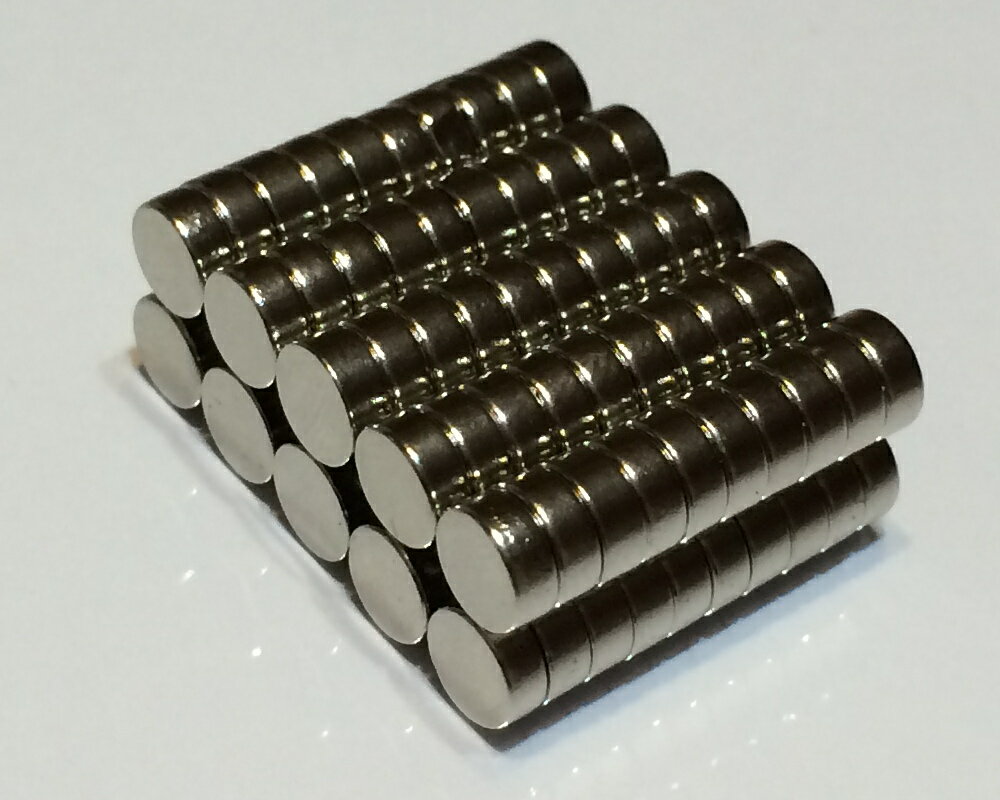 ネオジム磁石φ6mm×1mm(N35) 100個セットネオジウム 超強力 マグネット　強力磁石　永久磁石　いろいろ使えますリール改造・燃費アップ・フィギア・プラモデル・日曜大工・工作・DIY・紙留め・実験・手品・鳩よけ・手芸