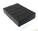ネオジム磁石(樹脂塗装)6.4mm×6.4mm×25.4mm(N35) 50個ネオジウム 超強力 マグネット 強力磁石 永久磁石 いろいろ使えますリール改造・燃...