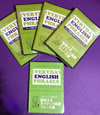 【新品】EVERYDAY ENGLISH PHRASES CD 12枚 & テキスト 1冊 スティーブ直伝の超使えるネイティブ英語フレーズ集 英会話　英語教材