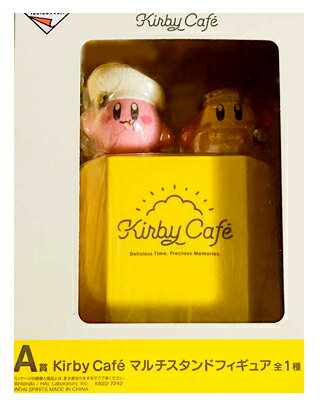 [미개봉품] 이치 반 쿠지 별의 커비 Kirby Caf A상 멀티 스탠드 피규어 커비 카페