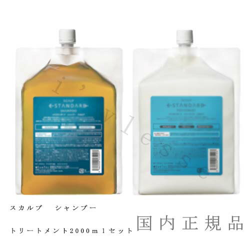 国内正規品　イイスタンダード　トリートメント+シャンプ　セット　（スカルプ）　2000mL