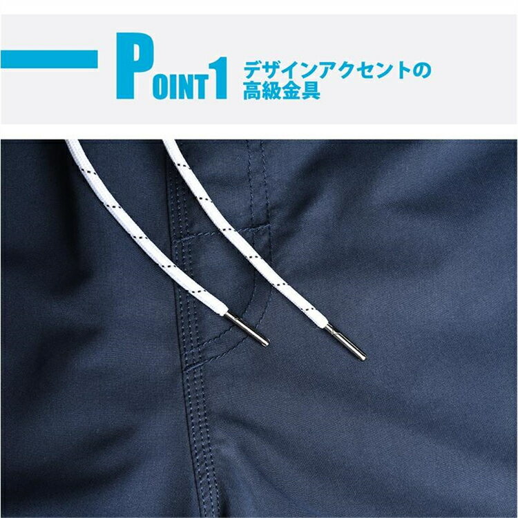 水着 メンズ サーフパンツ 海パン ビーチパンツ サーフショーツ ボードショーツ ハーフパンツ インナー インナー付 大きいサイズ ショート 膝上丈 ひざ上丈 水陸両用