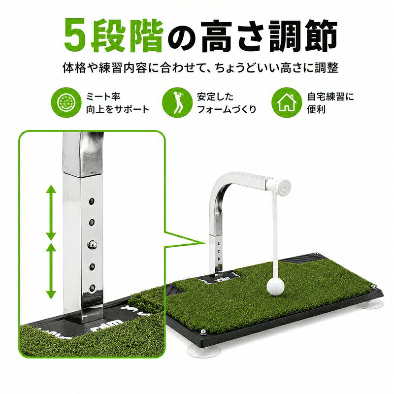 ラシニプラス堂のスイングマット ゴルフ練習器具 360°回転 スイングトレーナー 室内・屋内・自宅で素振り 姿勢矯正 トレーニングマット コンペ スポーツ プレゼント｜アングル3