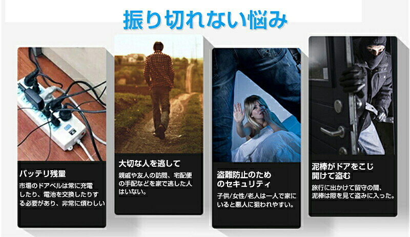 インターホン カメラ付き ドアホン WIFI ワイヤレスチャイム インターフォン 玄関インターホン ベル センサー 交換 呼び鈴 rashinipurasu-10000372 ラシニプラス堂 サンプル画像2