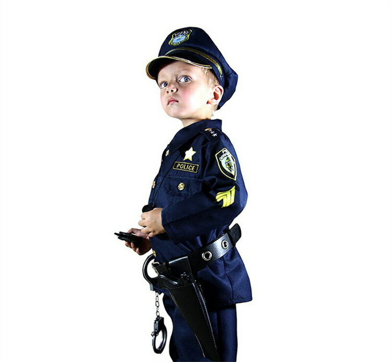ポリス コスプレ 子供 キッズ ハロウィン 警察官 警察 3歳-12歳 コスプレ 衣装 制服 ポリス お巡りさん 仮装 ハロウィン コスチューム