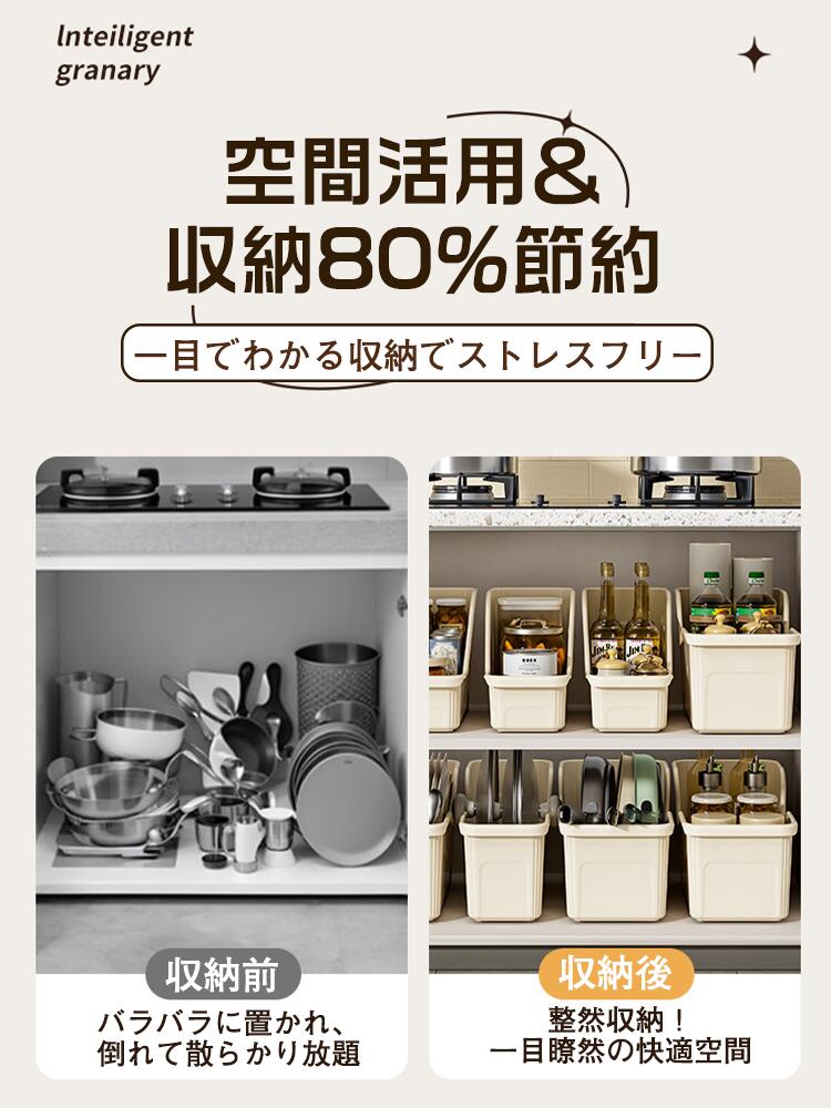 キッチン収納ケース シンクボックス キャスター付き 収納 シンク下収納ラック 収納ボックス 収納ケース お皿 食器棚 キッチン収納 シンク下ボックス キッチンラック 引出し スライド 収納BOX キッチンストッカー 取り出し ステンレス 台所用 洗面所収納 多用途 rashinipurasu-10012406 ラシニプラス堂 サンプル画像3