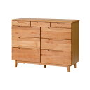 収納家具 衣装 タンス チェスト 完成品 幅120 木製 4段 無垢材 天然木 アルダー材 北欧 引き出し 4段 衣類収納 衣替え ERIS 120 LC-4 ...