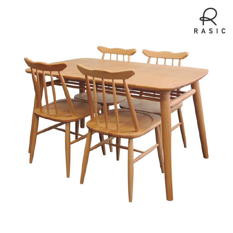 【期間限定20000円引き】【SET】ダイニング ダイニングテーブルセット ダイニングテーブル チェア 4人掛け 4人 ダイニング4点セット アルダー材 北欧 ウインザー調 2年保証 NORN ISSEIKI