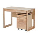 学習デスクセット 学習机 勉強机 ワゴン 【SET】L-DESK DESK+WAGON (NA) 2点SET インテリア おしゃれ 家具 isseiki
