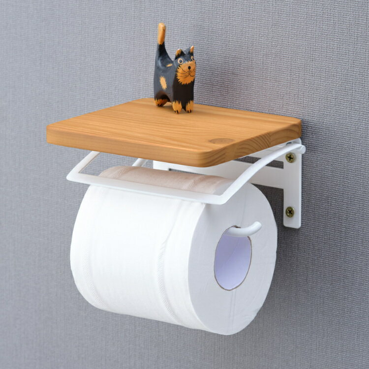 トイレットペーパーホルダー 生活雑貨 生活雑貨その他 DECORA-2 TOILET PAPER HOLDER S (IRON-WH-PN-LBR) インテリア おしゃれ 家具 isseiki